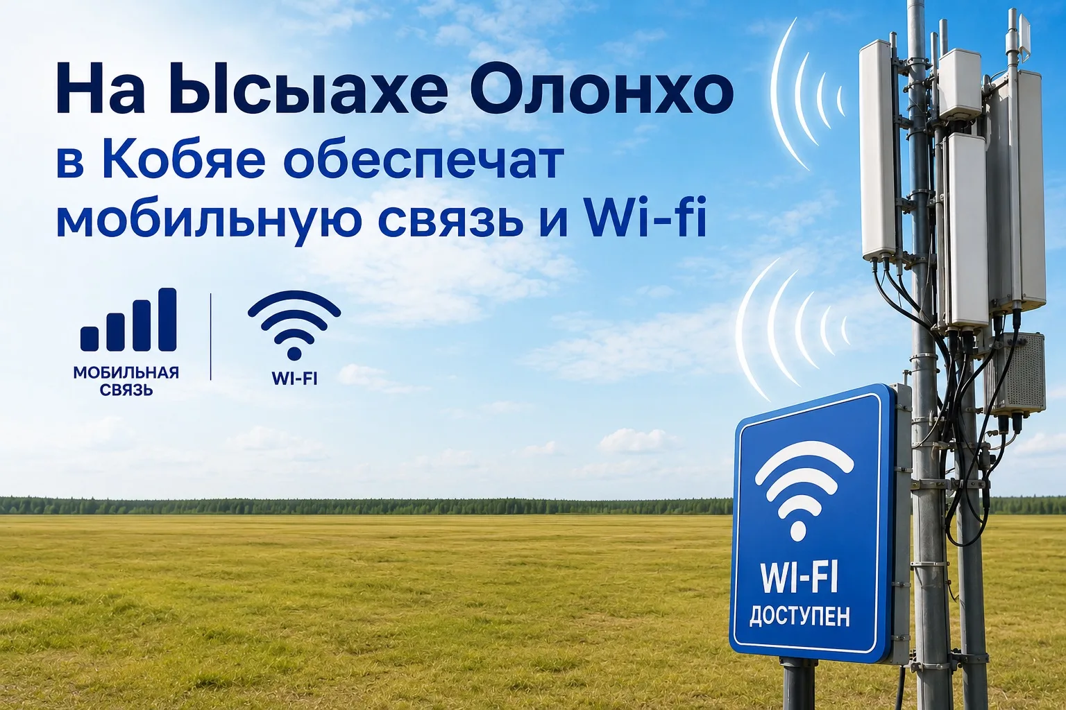 🛜 На Ысыахе Олонхо в Кобяе обеспечат мобильную связь и Wi-Fi