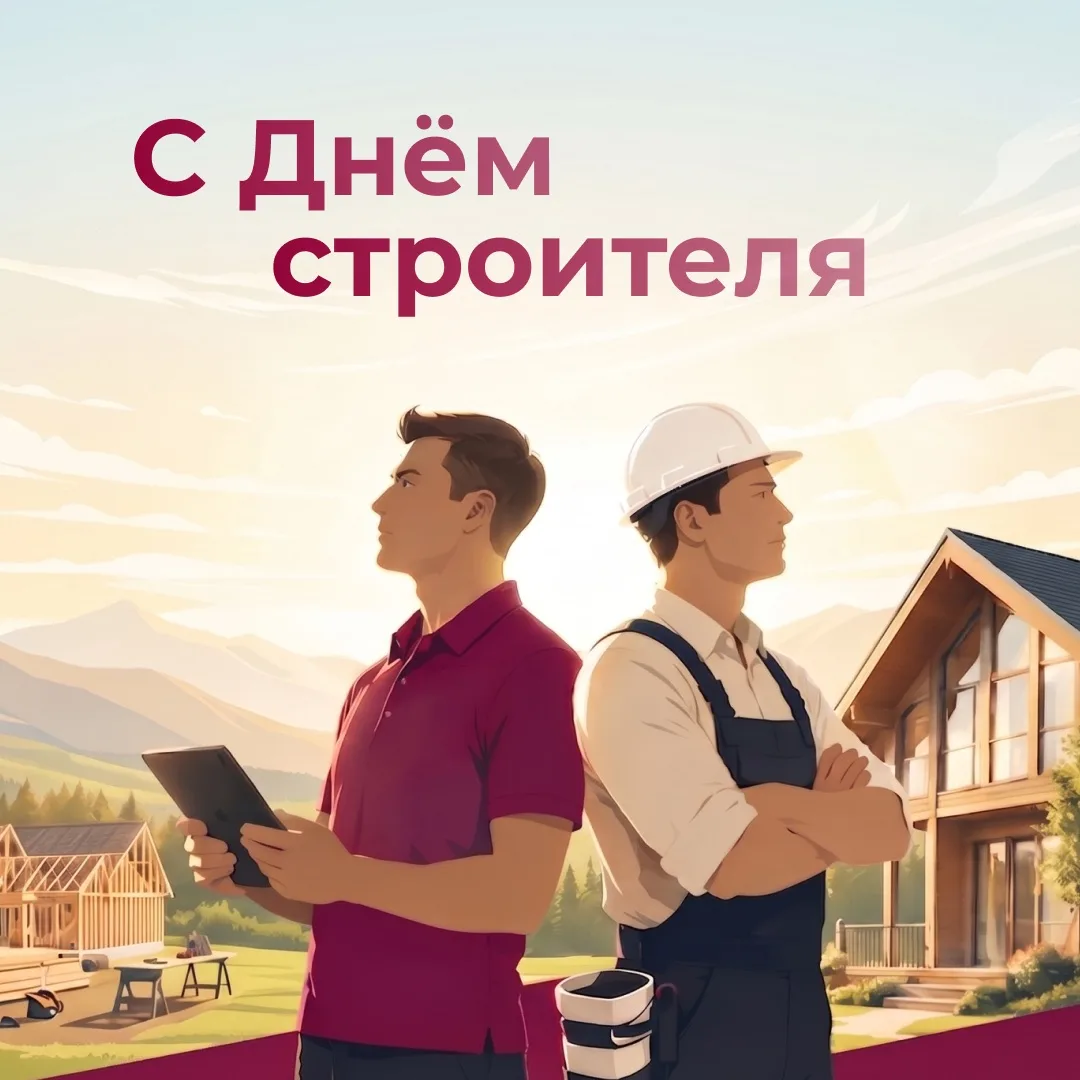 🎊Поздравляем с Днем строителя!