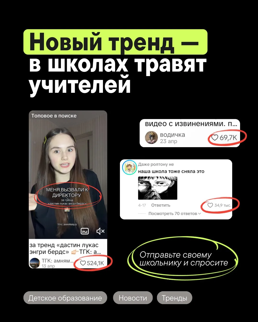 Новый ужасный тренд в школах, где травят учителей.

Суть тренда «Дастин, Лукас...» — оценивать препо