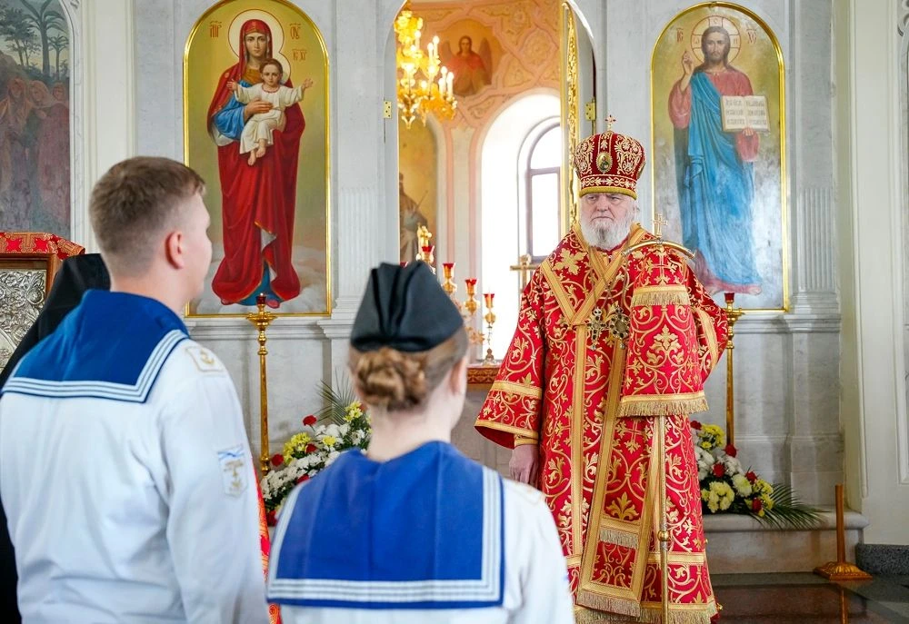 Кадеты курских школ посетили Пасхальный молебен в рамках Георгиевского сбора   По традиции в рамках 