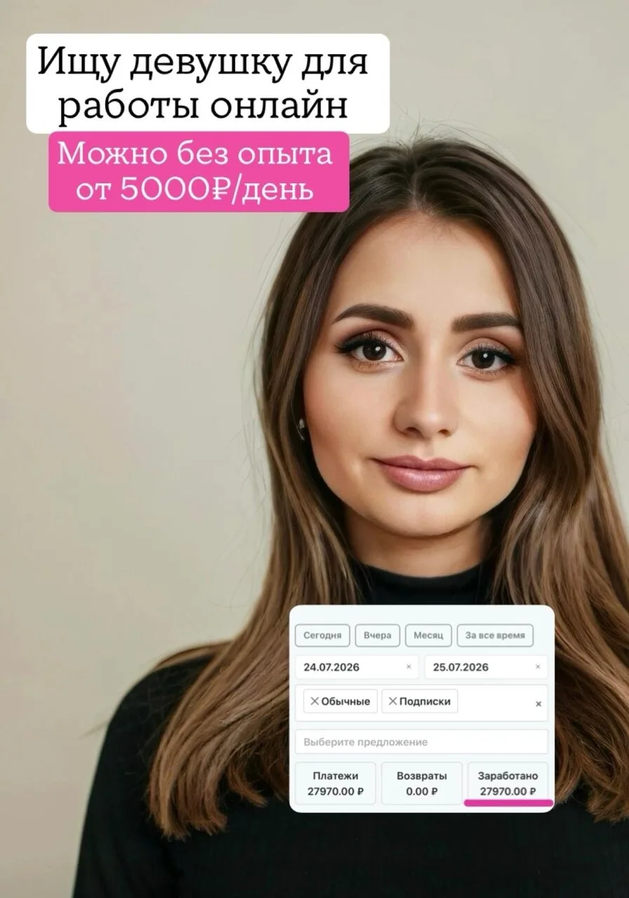 ‼Удаленно от 100.000₽. Без опыта.‼
Ищу девушку для работы онлайн

Подходит для новичков, можно совме