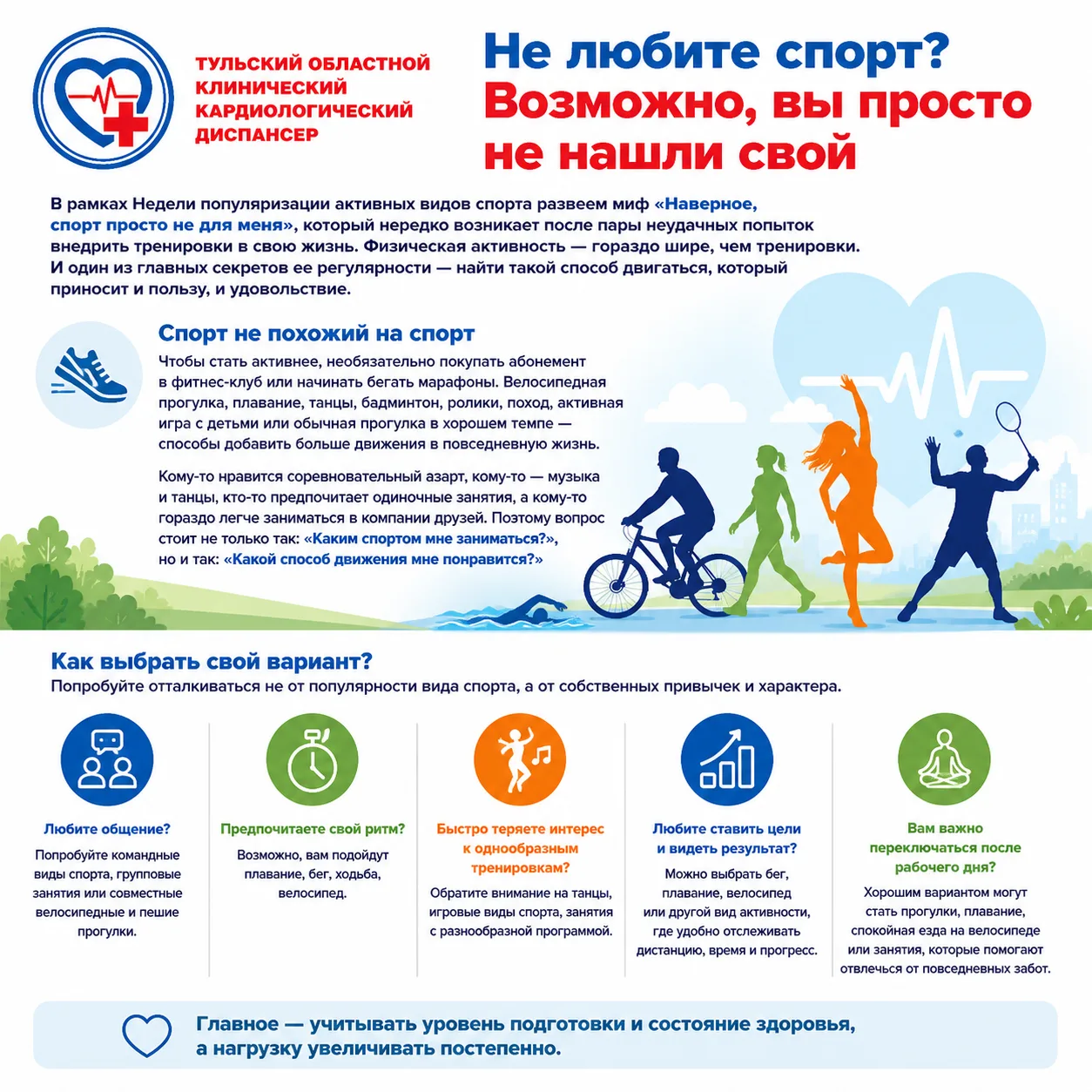 Не любите спорт? Возможно, вы просто не нашли свой!