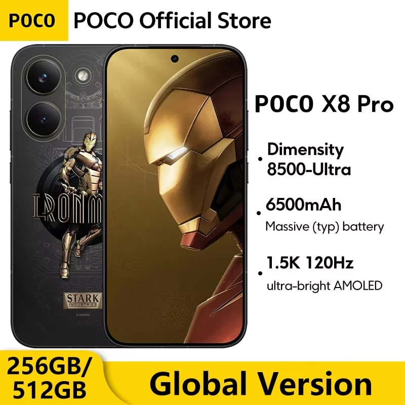 Poco X8 Pro 5G с процессором Dimensity 8500 Ultra и 6,59-дюймовым AMOLED экраном 120 Гц...