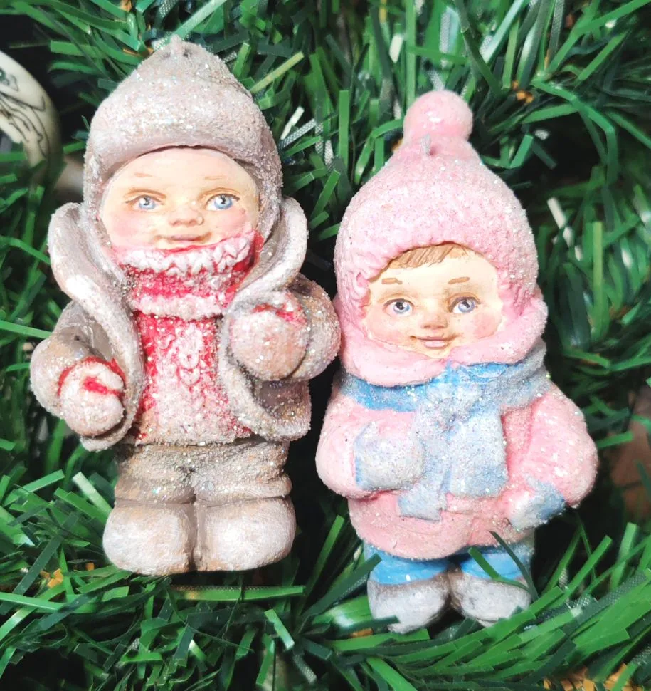 Ёлочная игрушка из полимерной глины. #ёлочнаяигрушка #новыйгод #ручнаяработа