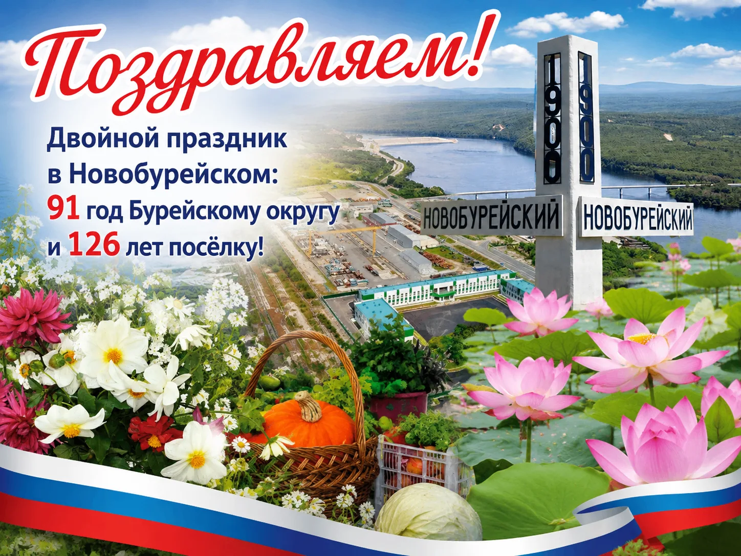🎉💥 Дорогие жители Бурейского округа и Новобурейского!