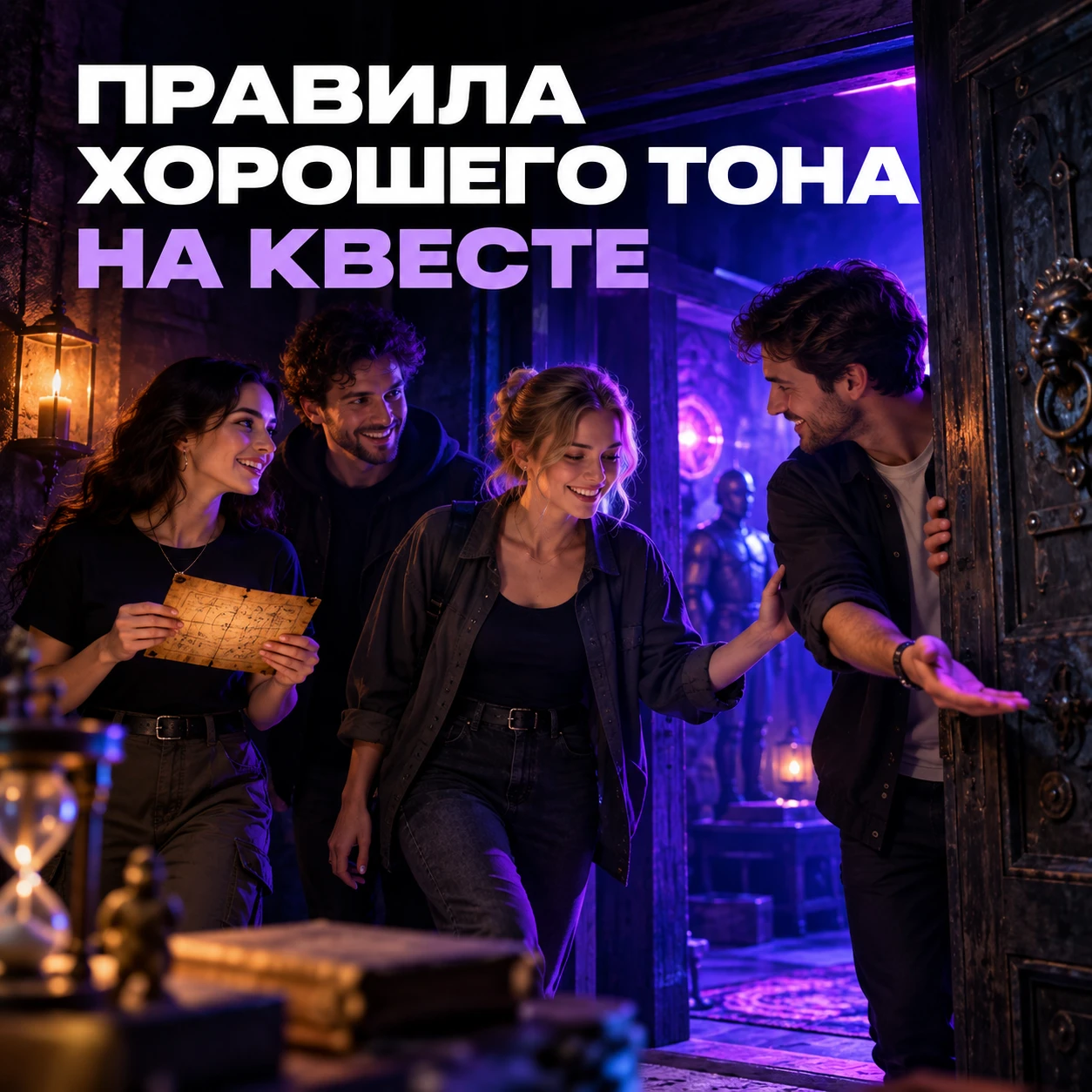 🧐 Правила хорошего тона на квесте: