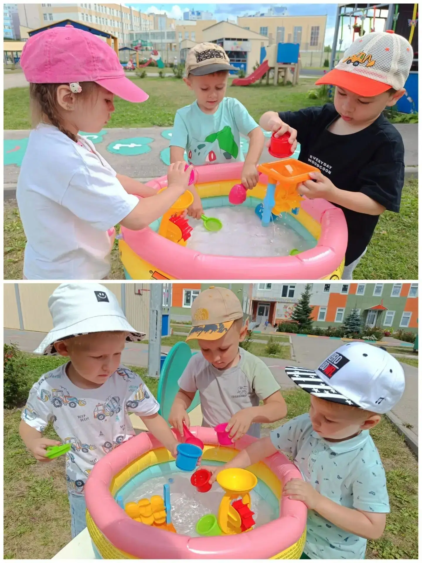 Летние эксперименты в группе «Академики»! 
☀️💦

Жаркие июльские дни — не повод сидеть в группе! 

Н