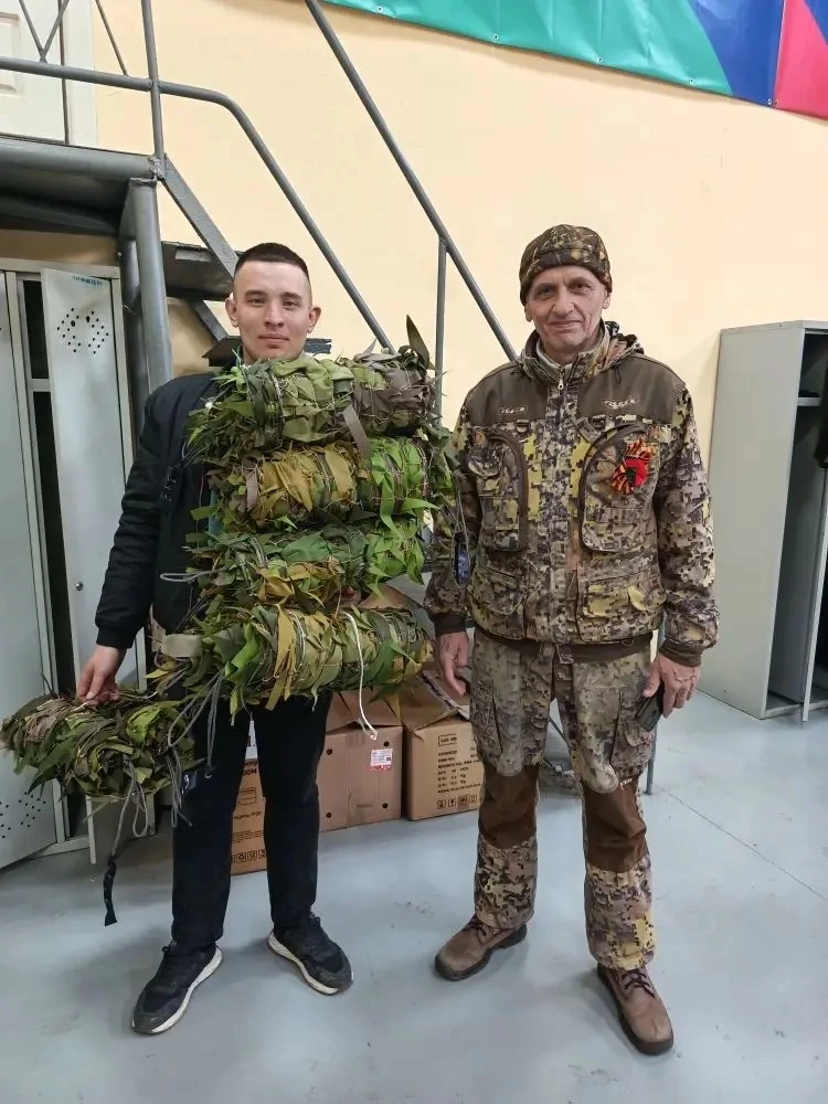 Очередная партия маскировочных сетей, сплетённых нашими руками, уже в пути к позывному ...