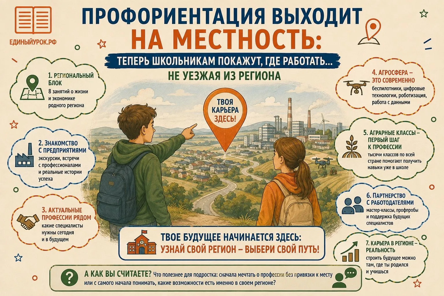 «Профориентация выходит на местность: теперь школьникам покажут, где работать... не уез...