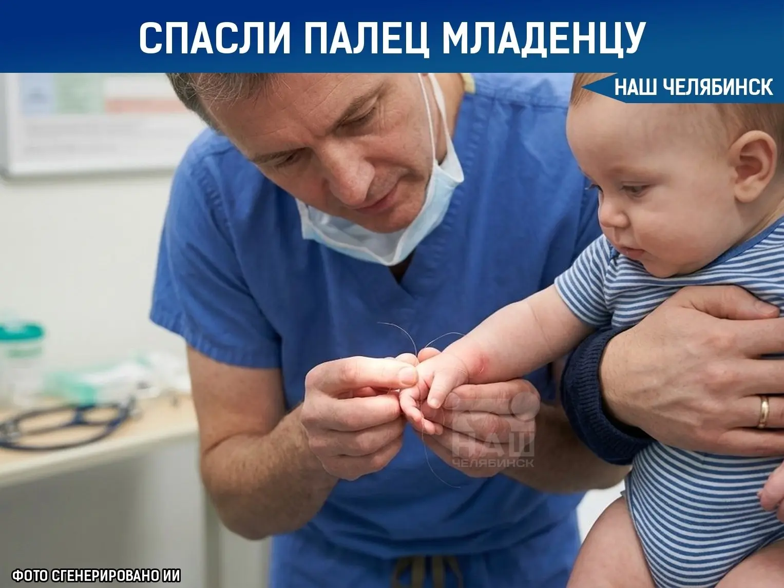Врачи спасли младенца от ампутации из-за обычного волоса