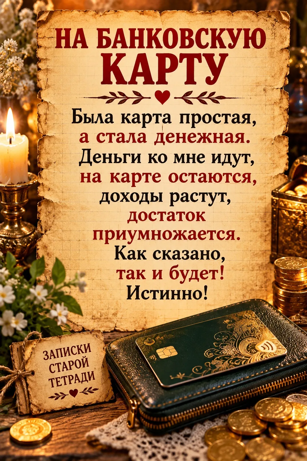 💳 НА БАНКОВСКУЮ КАРТУ, ЧТОБЫ ДЕНЬГИ ПРИХОДИЛИ