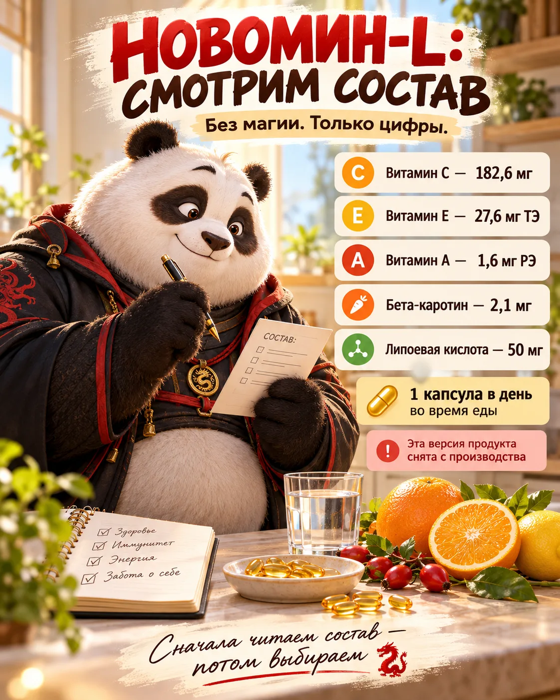 🐉 Сегодня разбираю Новомин-L от Siberian Wellness.