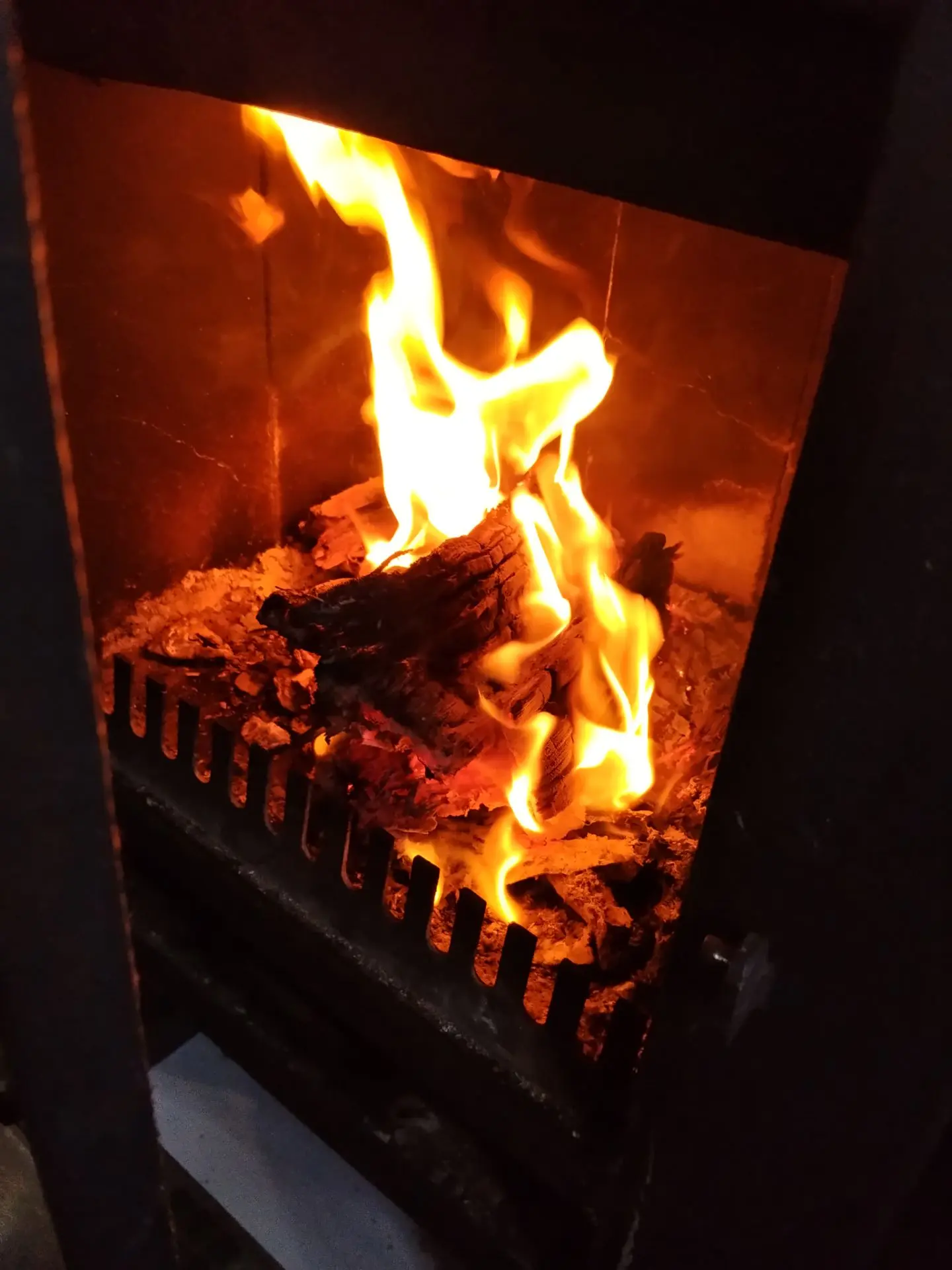 Замерзла. Разожгла камин. 🔥