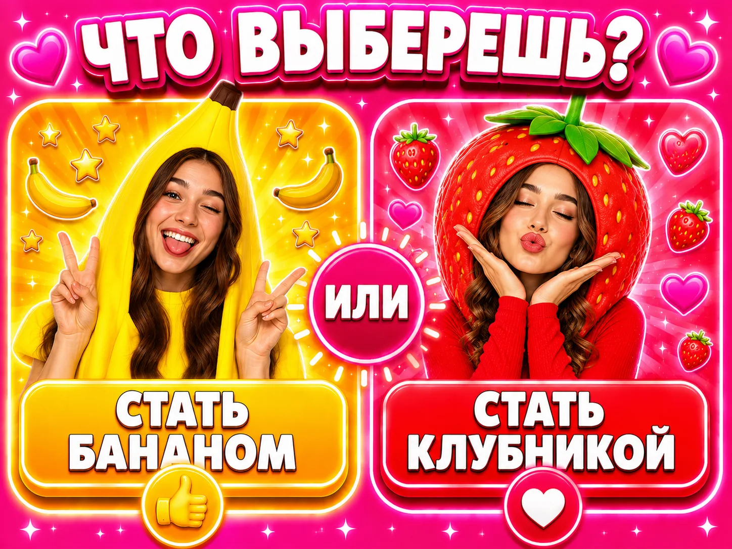 Стать бананом или клубникой?