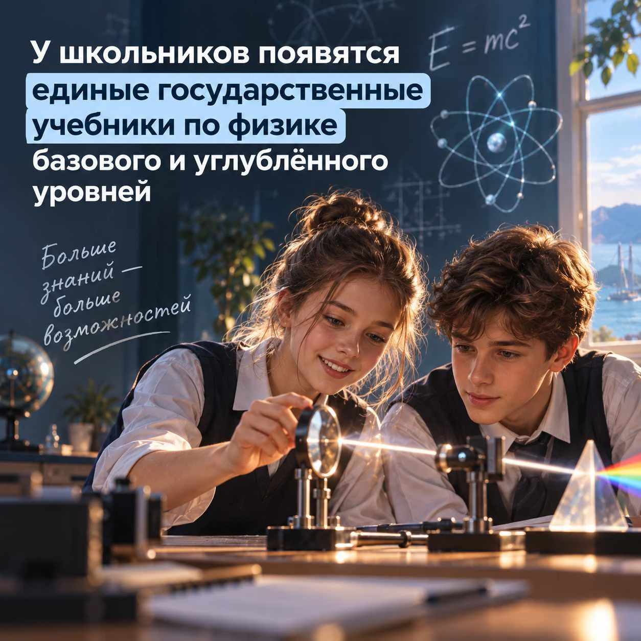 ⚛️ У школьников появятся единые государственные учебники по физике — базового и углублё...
