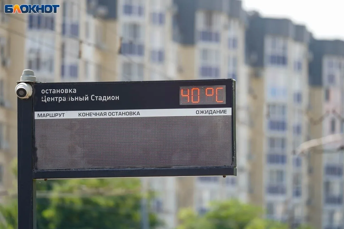 Фото дня: август в Волгограде. Салоны машин раскалены до +47, табло общественно транспо...