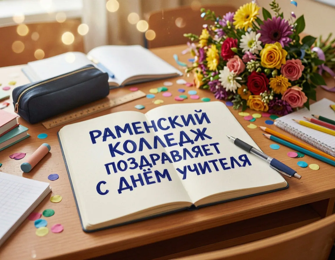 🎉Раменский колледж поздравляем дорогих педагогов с Днём учителя!