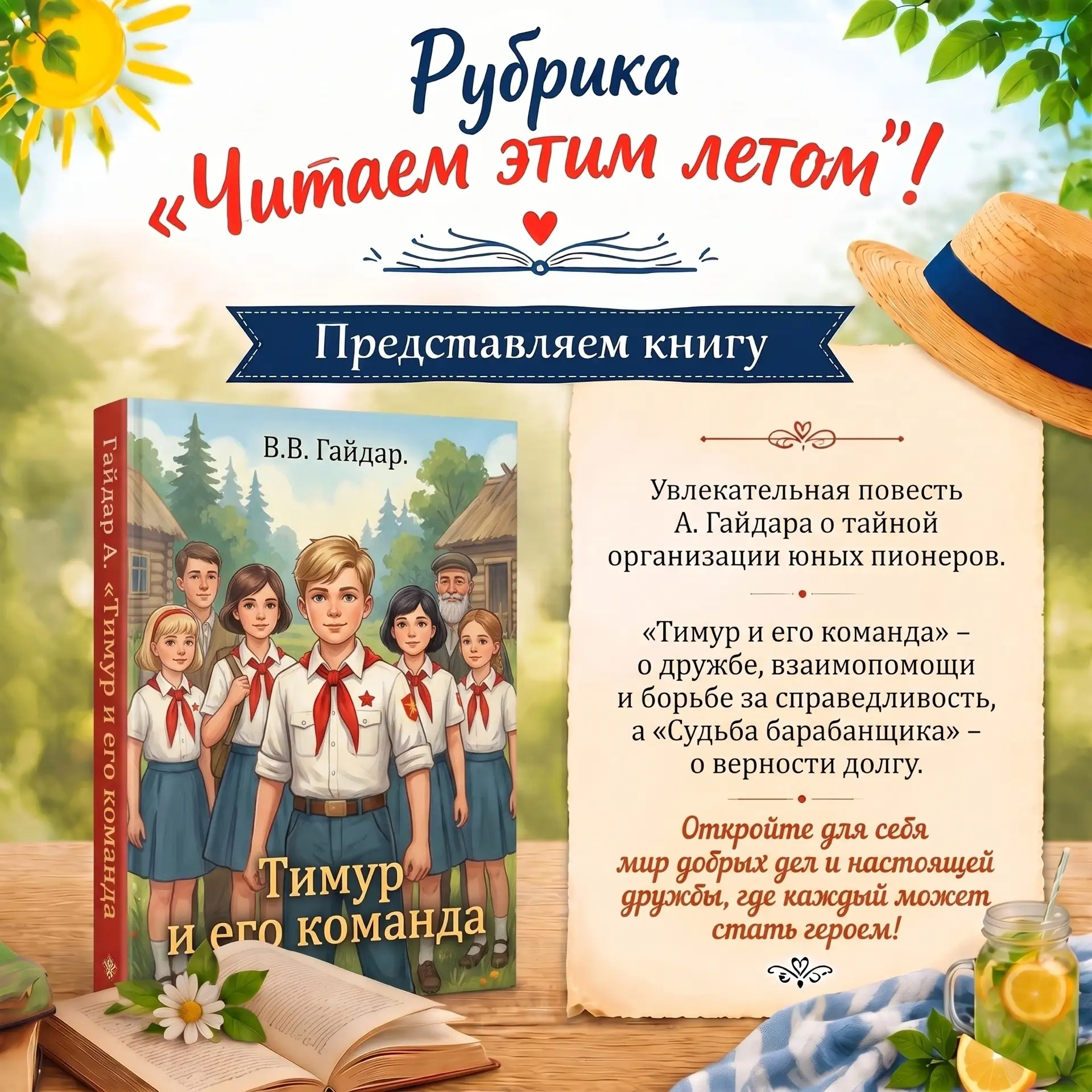 📚 Рубрика «Читаем этим летом»