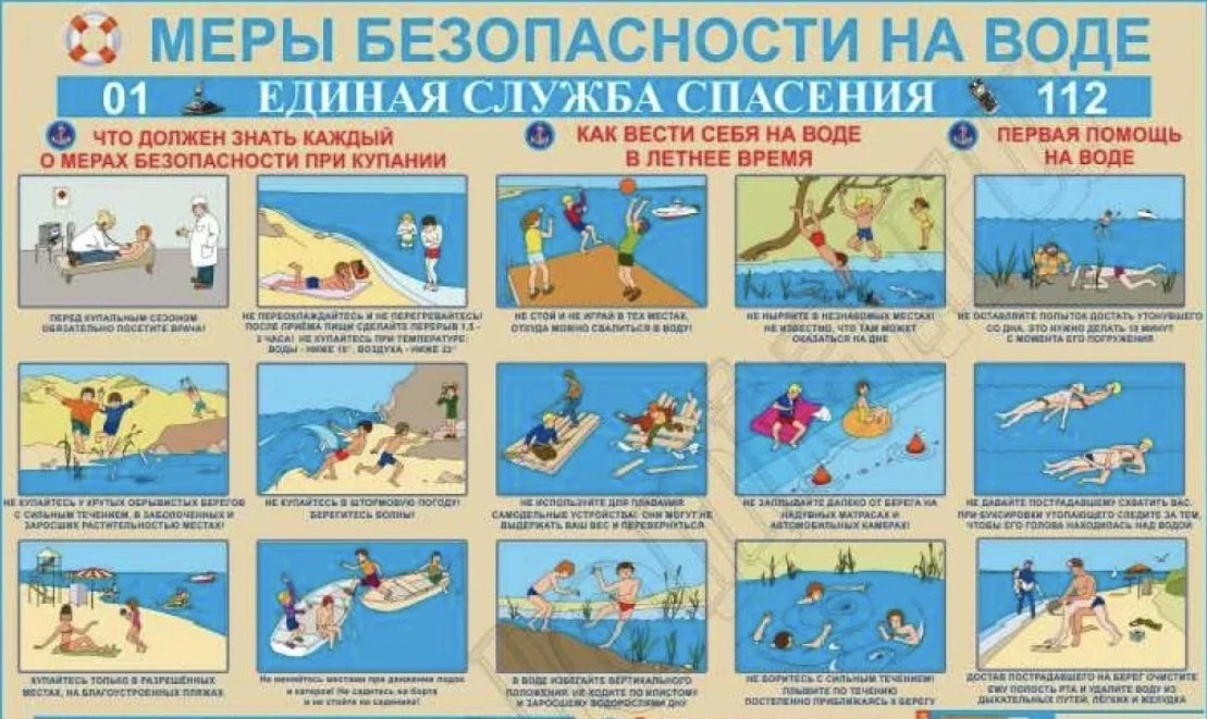 Безопасность на водоёмах в летний период. Основные правила безопасности поведения на воде».🌊 
 
‼Во