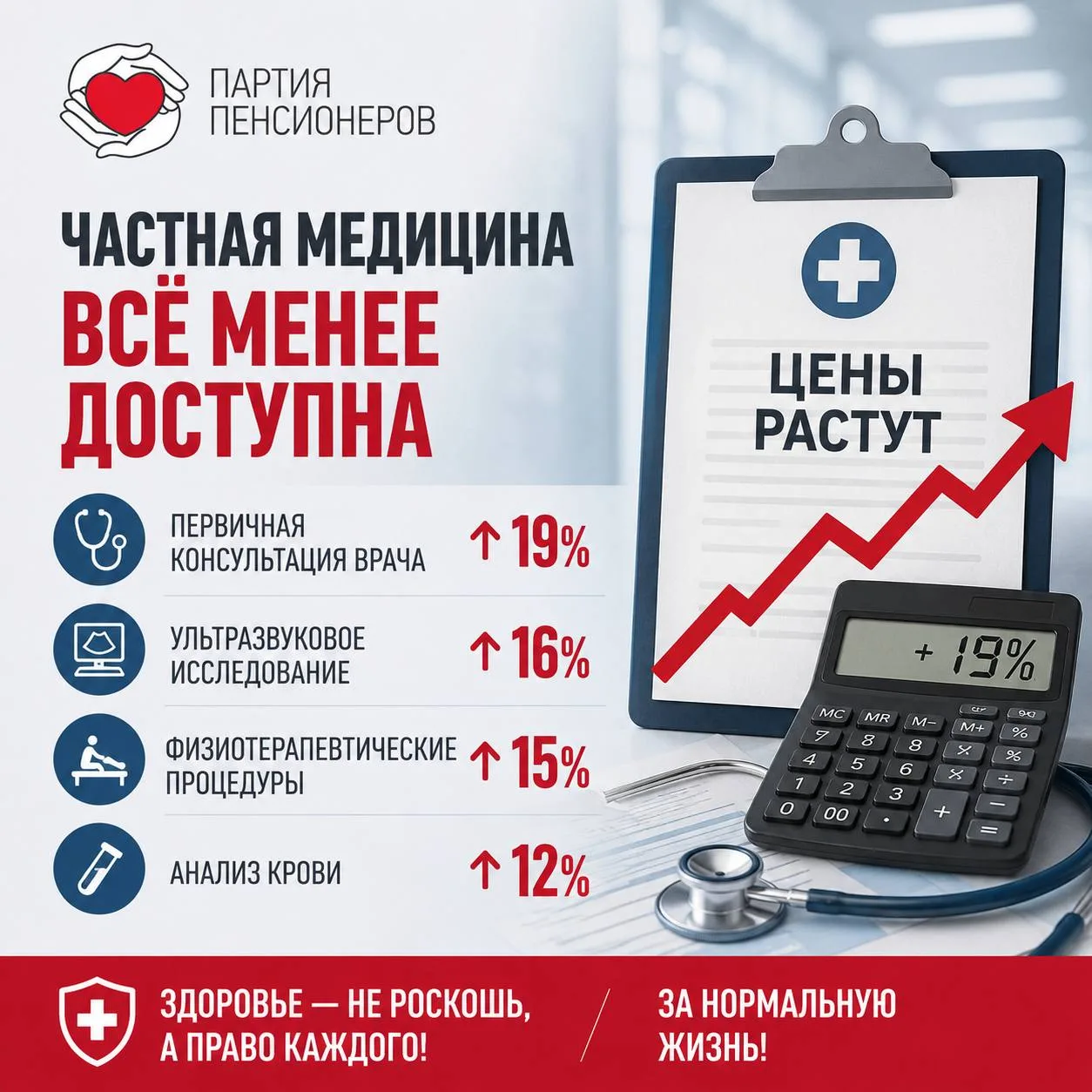 Частная медицина становится всё менее доступной. Это уже вопрос не комфорта, а здоровья людей.

За п
