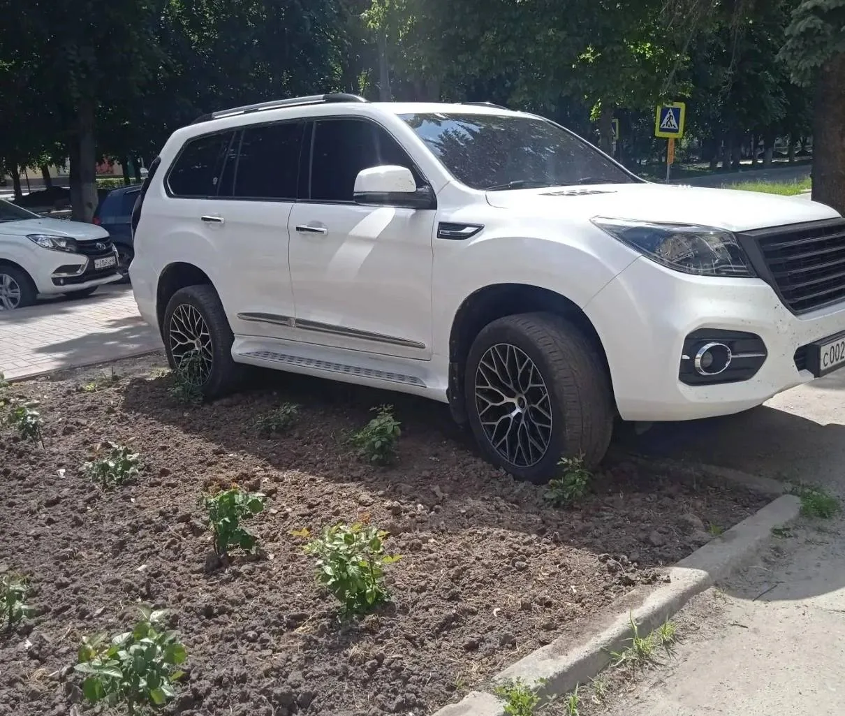 На проспекте Коммунистическом высадили розы 🌹
Но нашелся гражданин, который припарковал автомобиль 