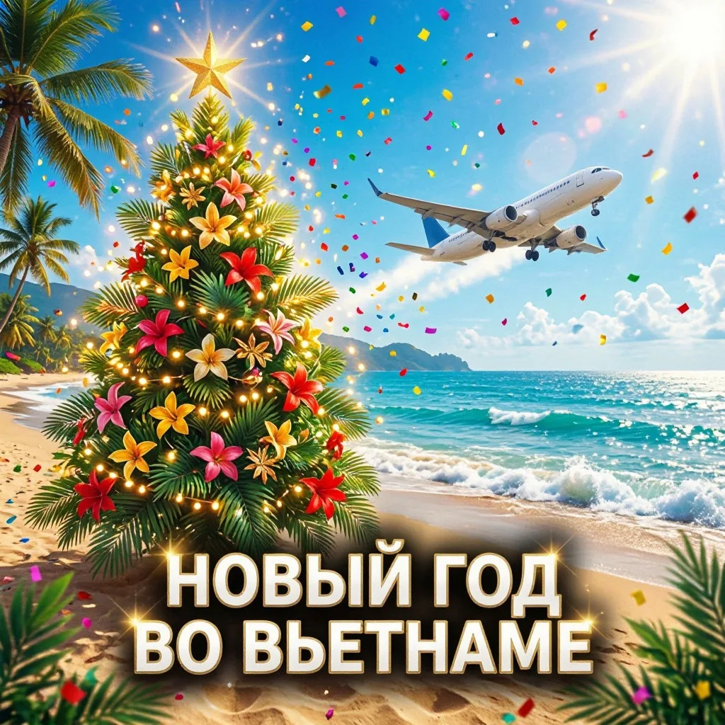 Встретить Новый год под шум океана? Звучит как мечта, которая становится реальностью! 🌴✨