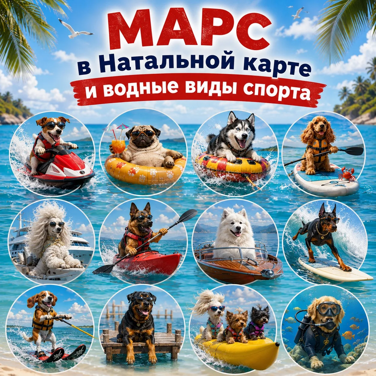 Марс и водные виды спорта 🛟