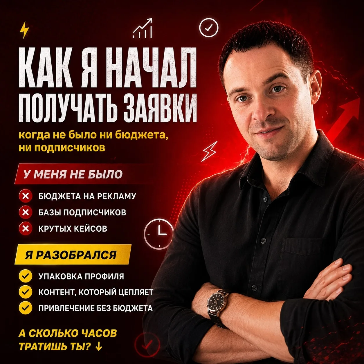 Как я начал получать заявки, когда не было ни бюджета, ни подписчиков ⬇️