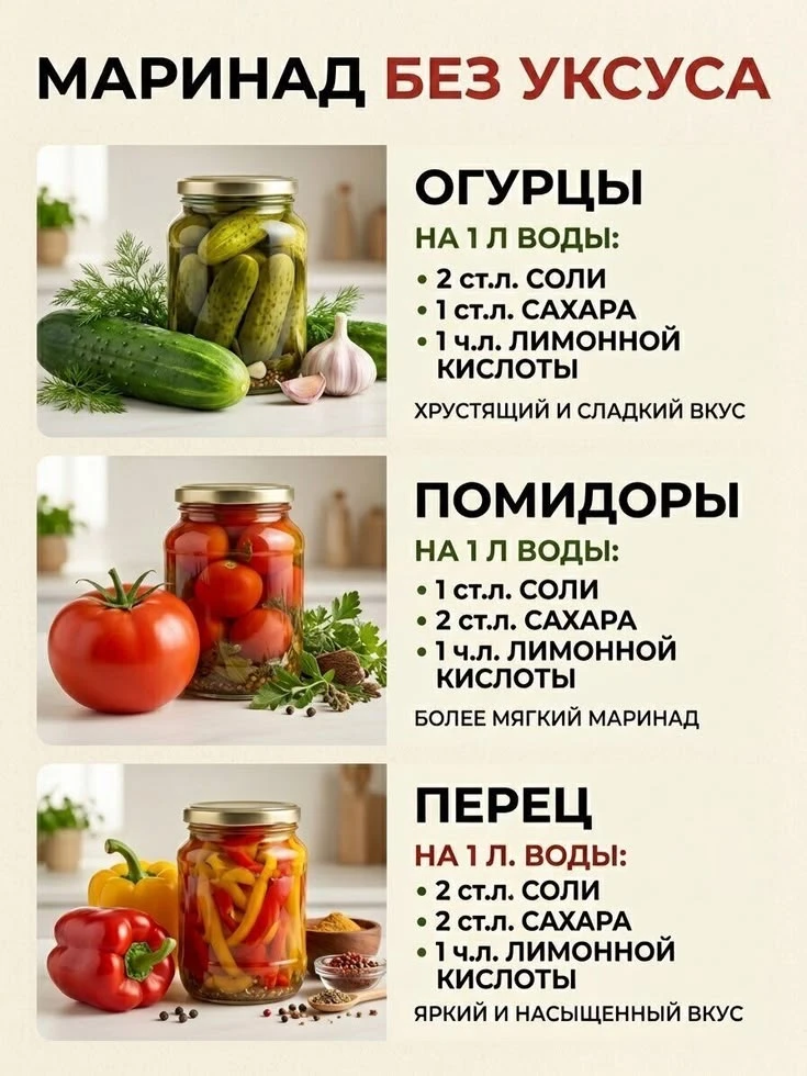 Правильный маринад сильно меняет вкус овощей 🫙