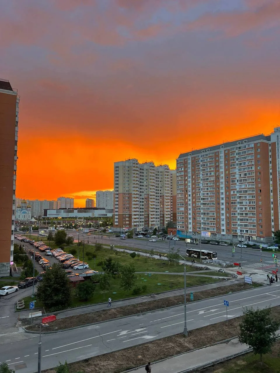 Апельсиновое небо над Некрасовкой❤