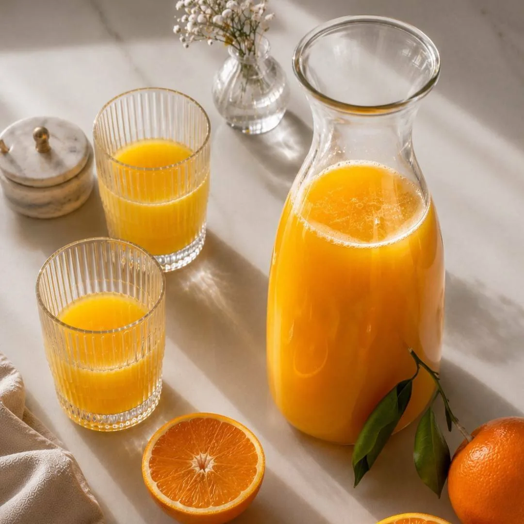 Апельсиновый фреш — напиток, который моментально добавляет утру свежести 🍊

Он яркий, бодрящий и на