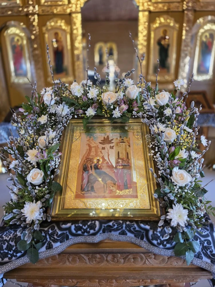 Сегодня прошла Праздничная служба в праздник Входа Господня в Иерусалим.