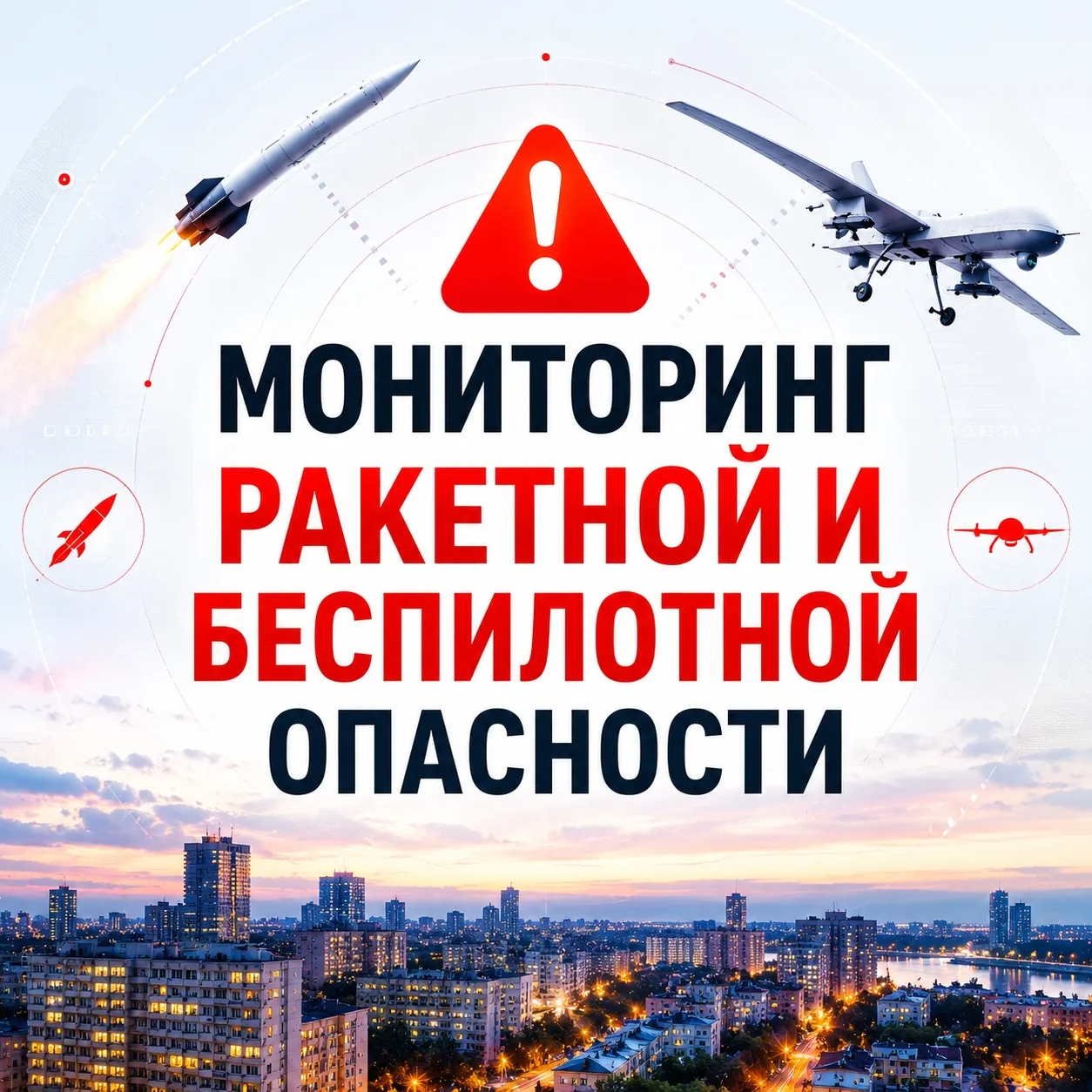 ⚡ В связи с увеличением количества воздушных атак запустили онлайн-сервис мониторинга р...