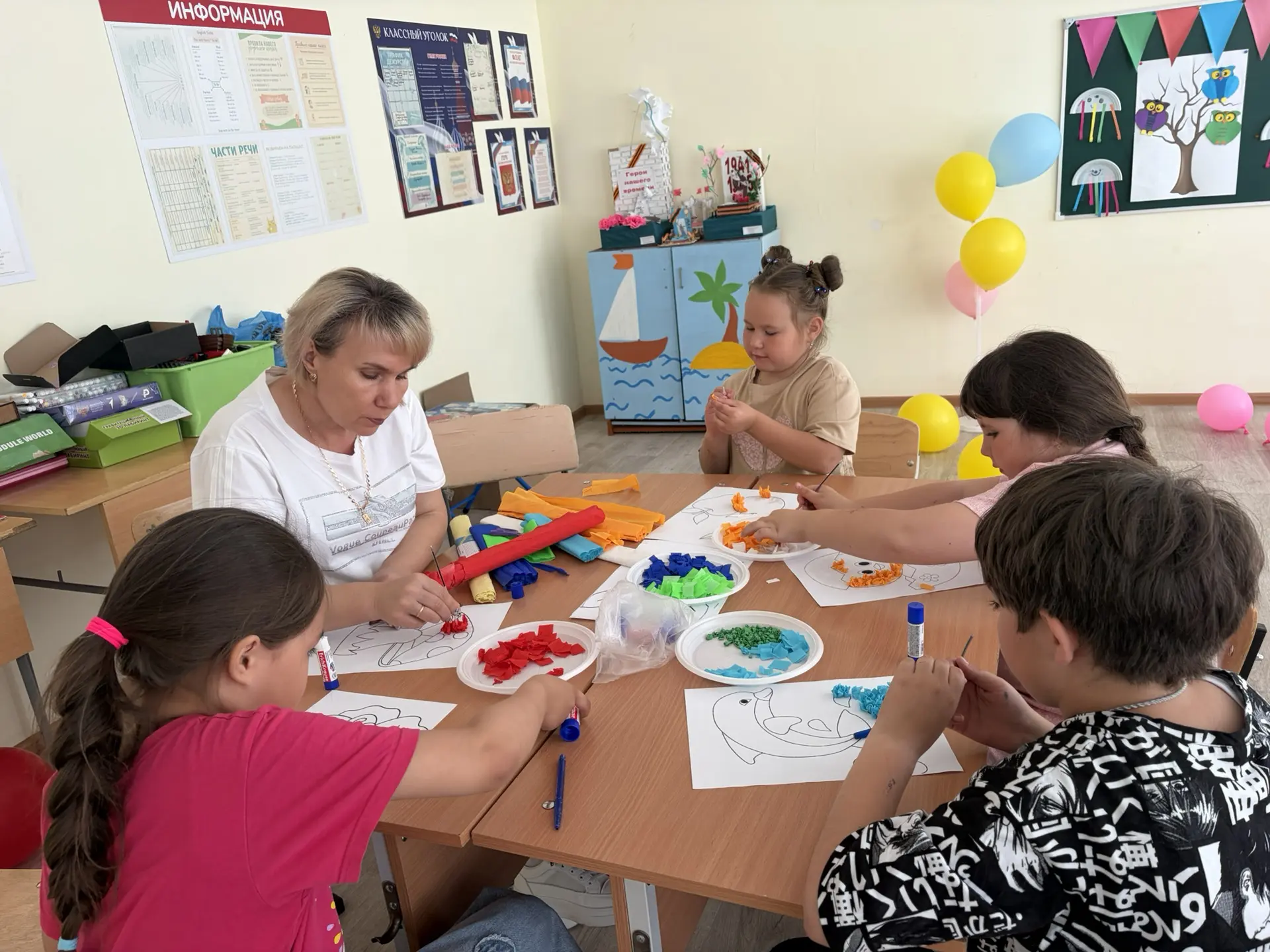 🎨 Аппликация в технике торцевания: волшебство из бумаги.