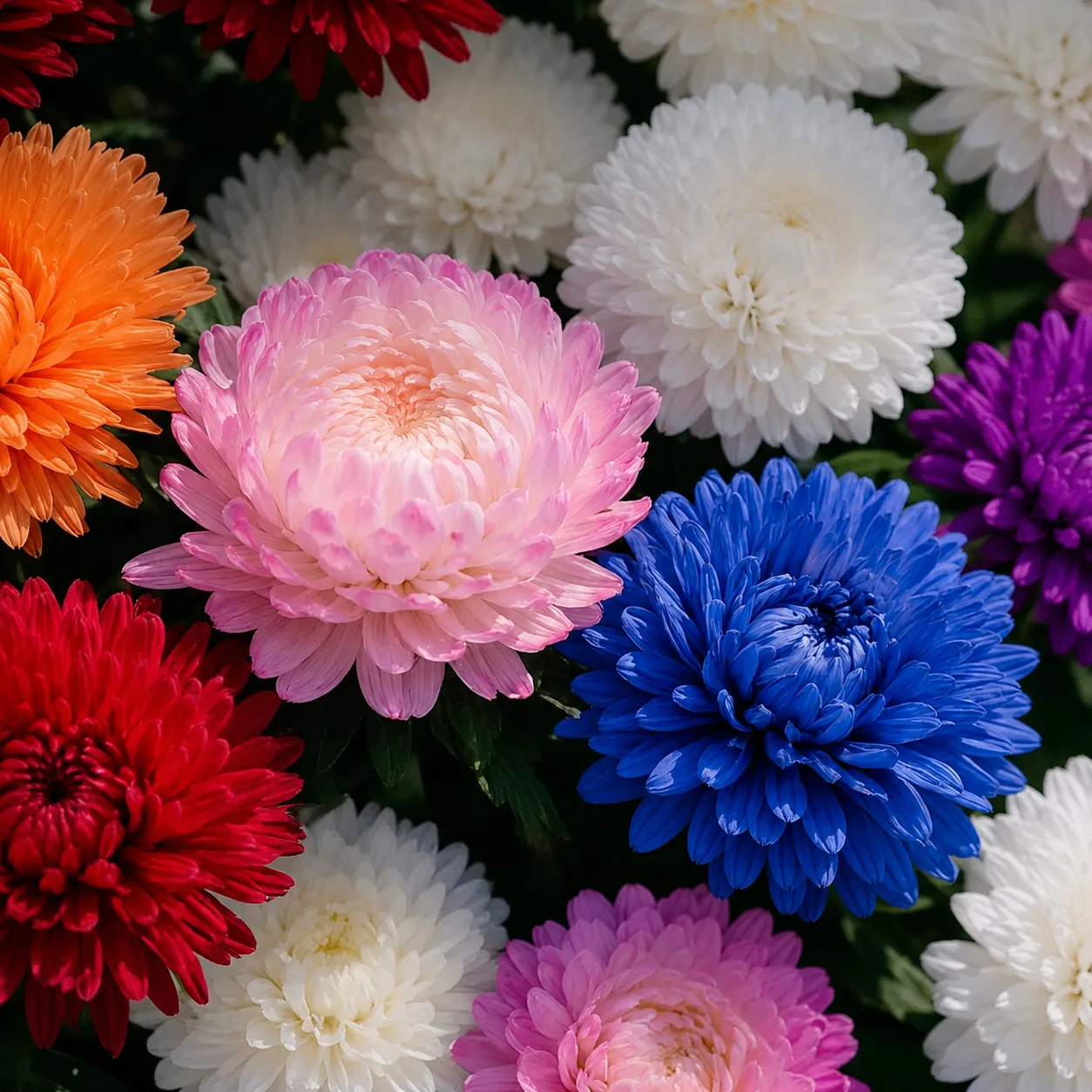 🌸 СЕМЕНА АСТРЫ КРУПНОЦВЕТКОВОЙ КУСТОВОЙ