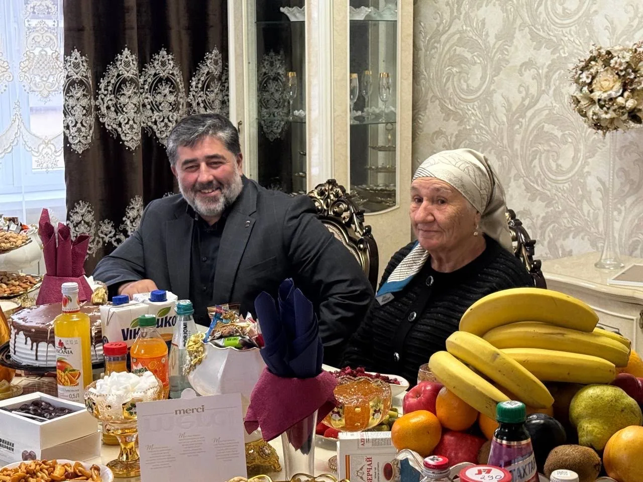 ✅В Сунженском районе поздравили Любовь Гулиеву с Международным днём пожилых людей