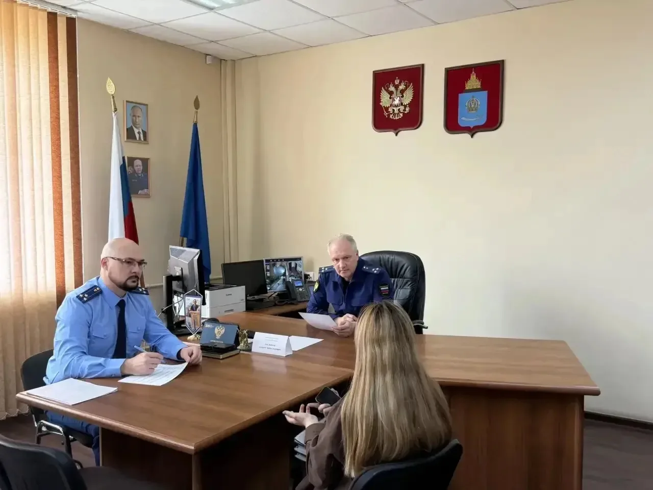 ⚡️Заместитель прокурора Астраханской области провел личный прием граждан, в том числе в Астраханской