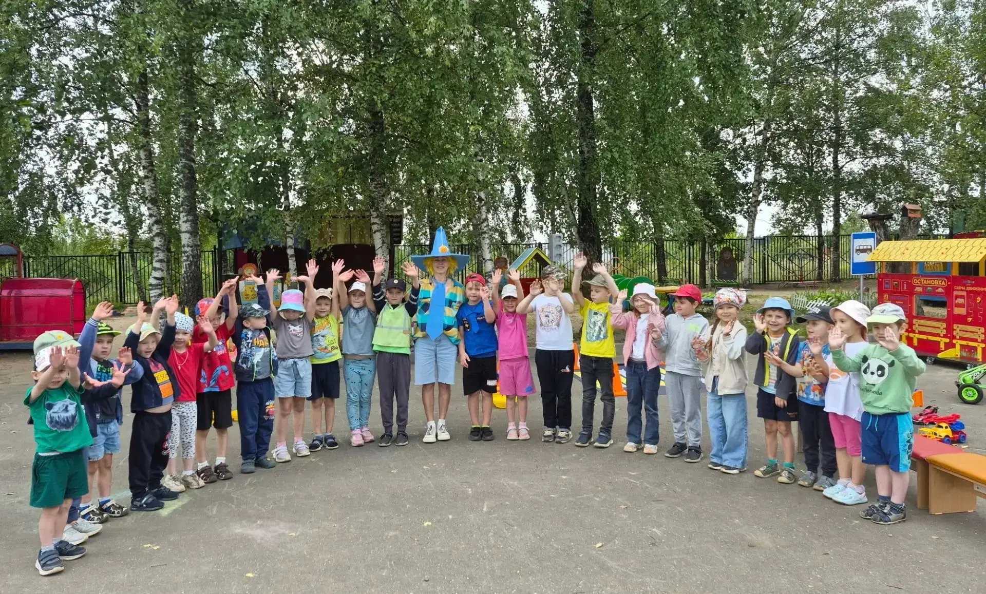 Дошкольное отделение 3, с. Мишутино, 11 августа  превратился в школу дорожных наук! 🚗🚦