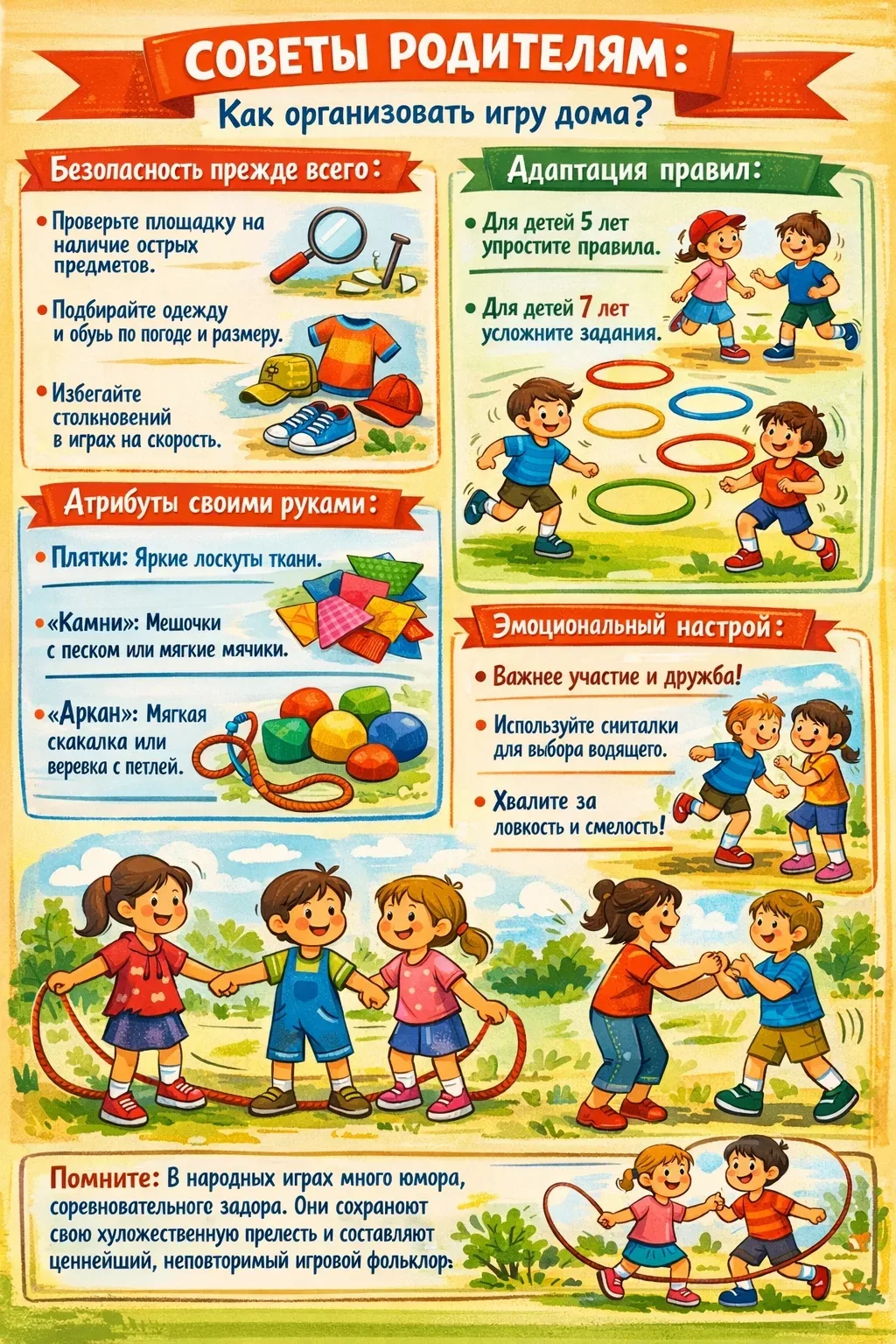 Здравствуйте, уважаемые родители! ☀️ Небольшие рекомендации по созданию безопасной и ин...