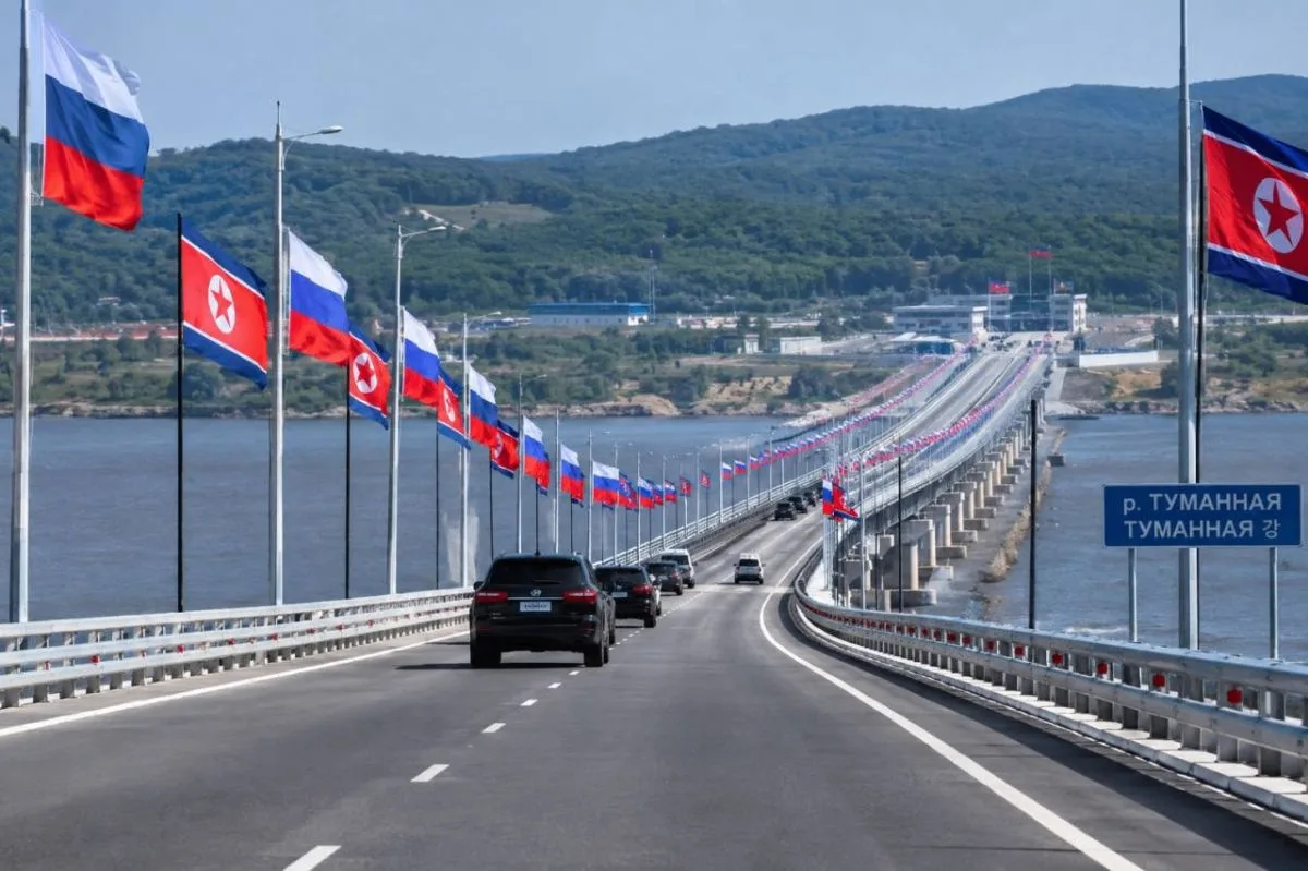 🚧🌉 Новый автомобильный мост через реку Туманную связал Россию и КНДР