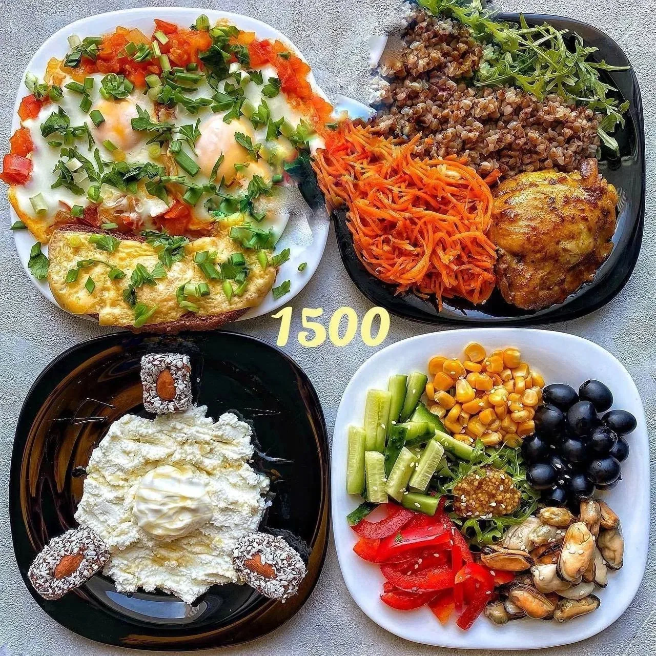ПП МЕНЮ НА 1500 ККАЛ

КБЖУ 1502/95/74/114

Завтрак:
Шакшука: два яйца , овощи 200 грамм (лук, помидо