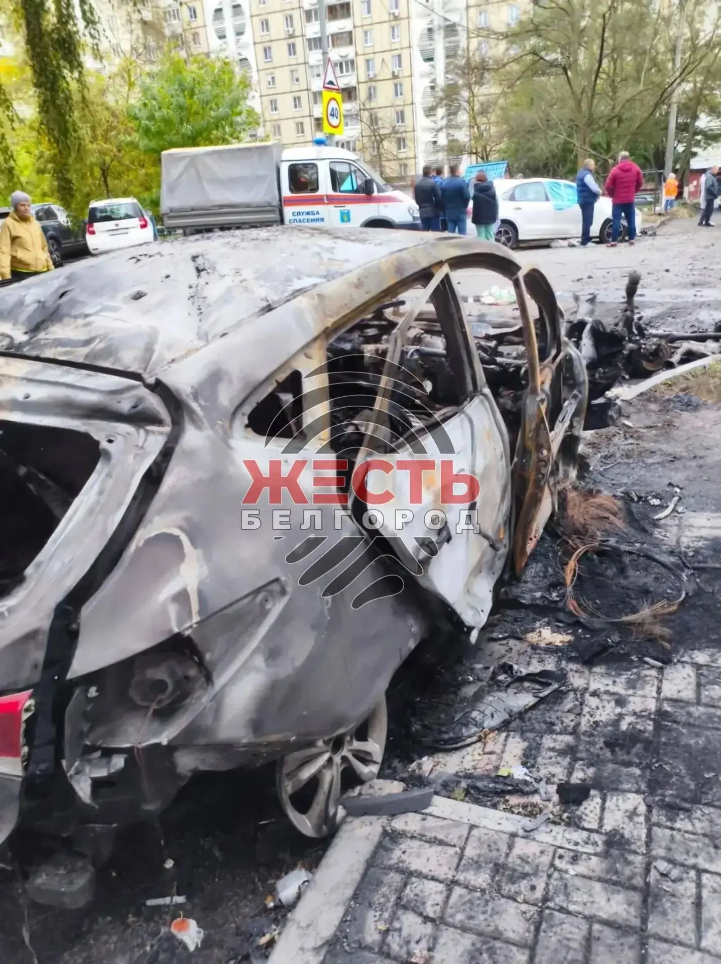 🛑️Всё, что осталось от автомобилей после вчерашней атаки БПЛА.