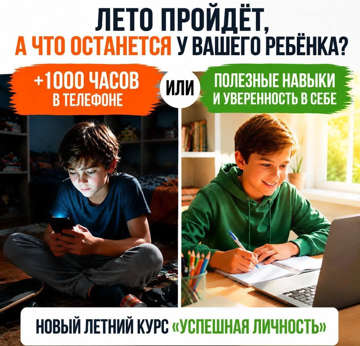 Родители, узнайте и прокачайте сильные стороны вашего ребенка на новом курсе "Успешная личность"!

�