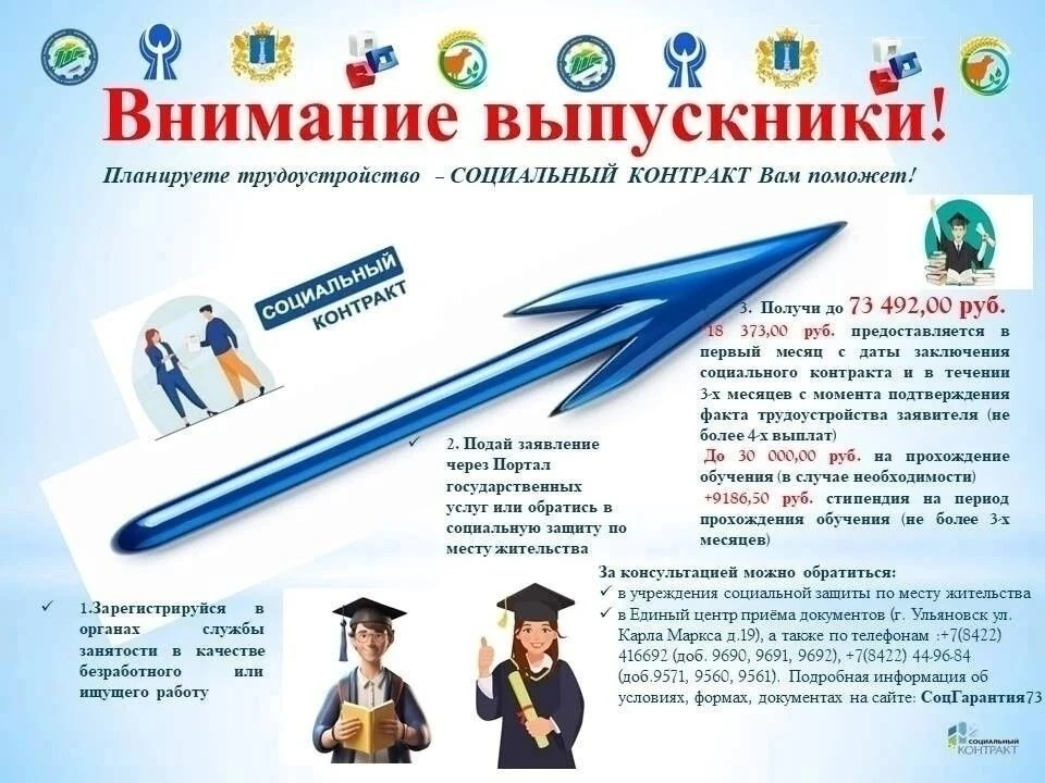 Ищете работу? Социальный контракт – ваш шанс! 
Уважаемые жители района!
Отделение социальной защиты 