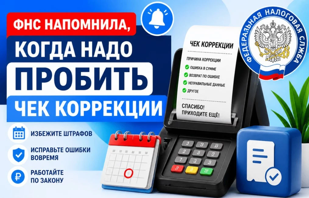 Как скорректировать неверно сформированные чеки? 🧾