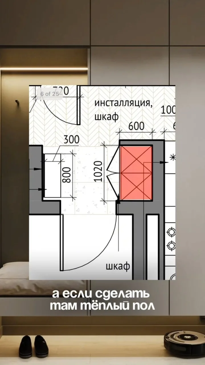 Неочевидно удобно в прихожей