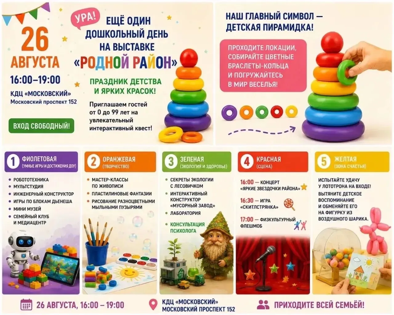 🎨 Ура! Ещё один дошкольный день на выставке «Родной район»: праздник детства и ярких к...