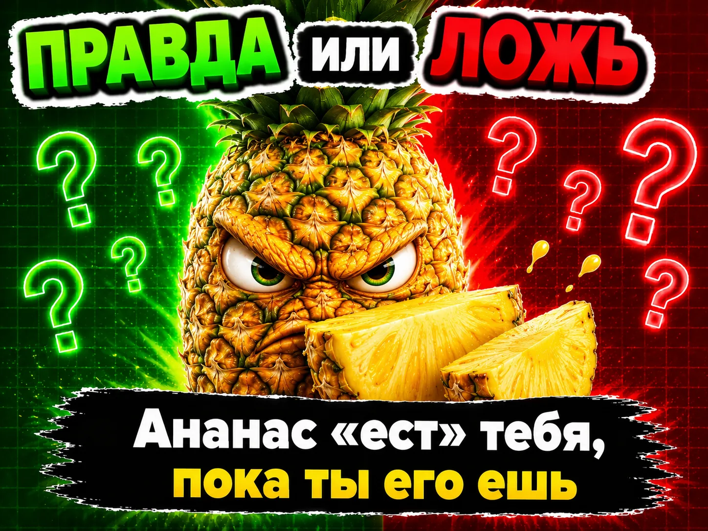 🍍 Ананас «ест» тебя, пока ты его ешь