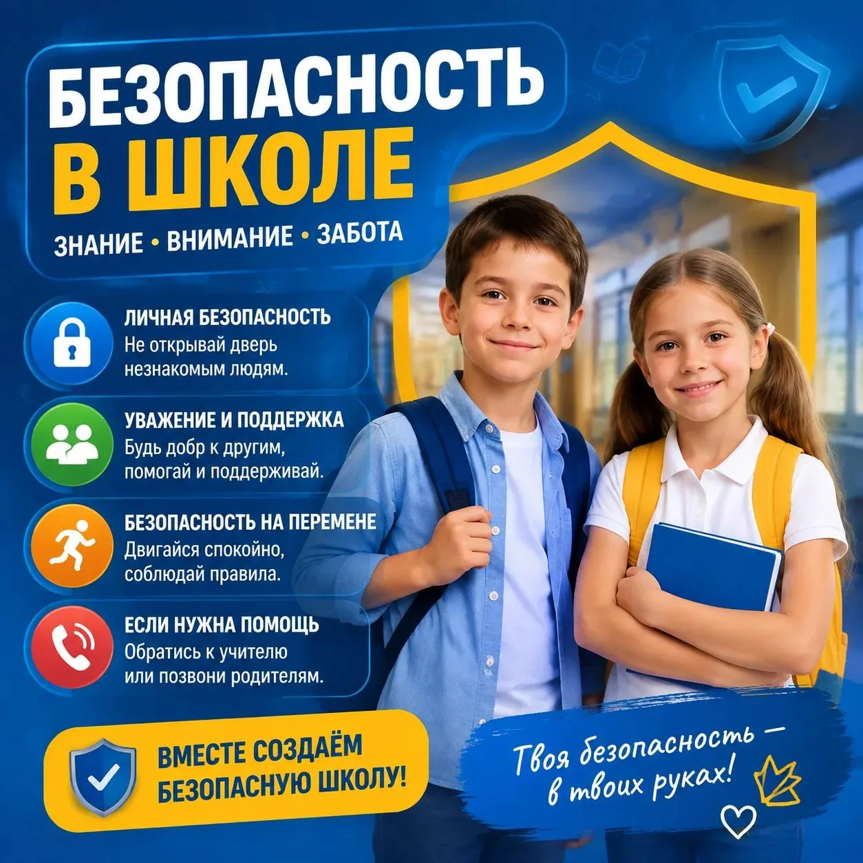 Школа должна быть безопасной. И это не только про замки на дверях 🏫🛡️