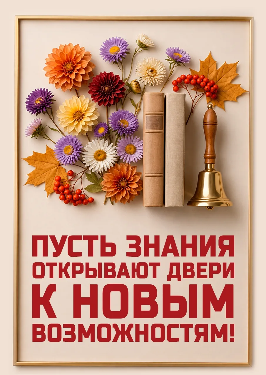 Наступило 1 сентября! Пусть школьные годы пройдут на отлично для наших детей.